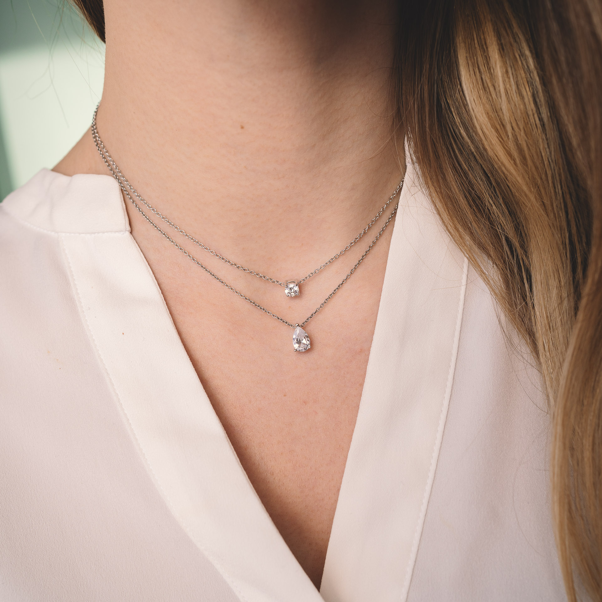 Catenina Punto Luce Goccia 1 carato A