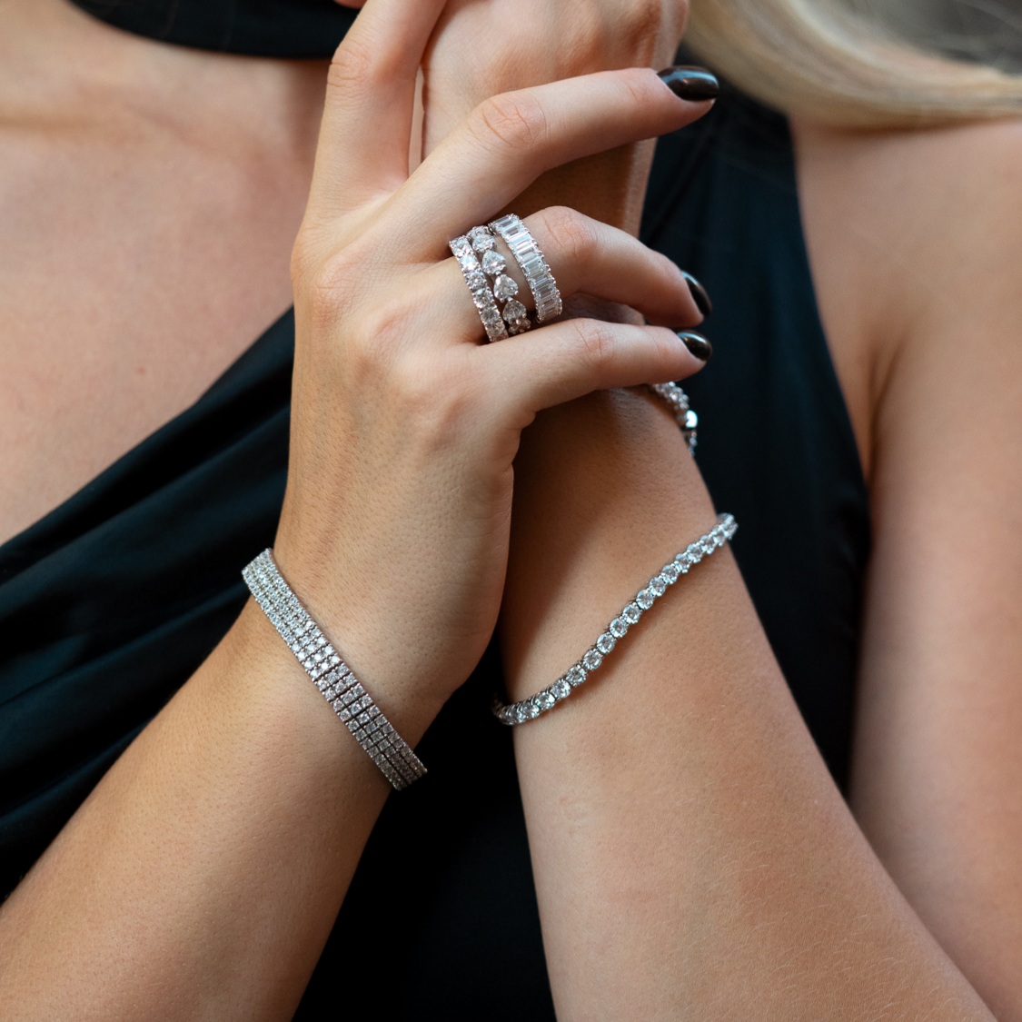 Bracciale Tennis Classico Diamante 4mm B