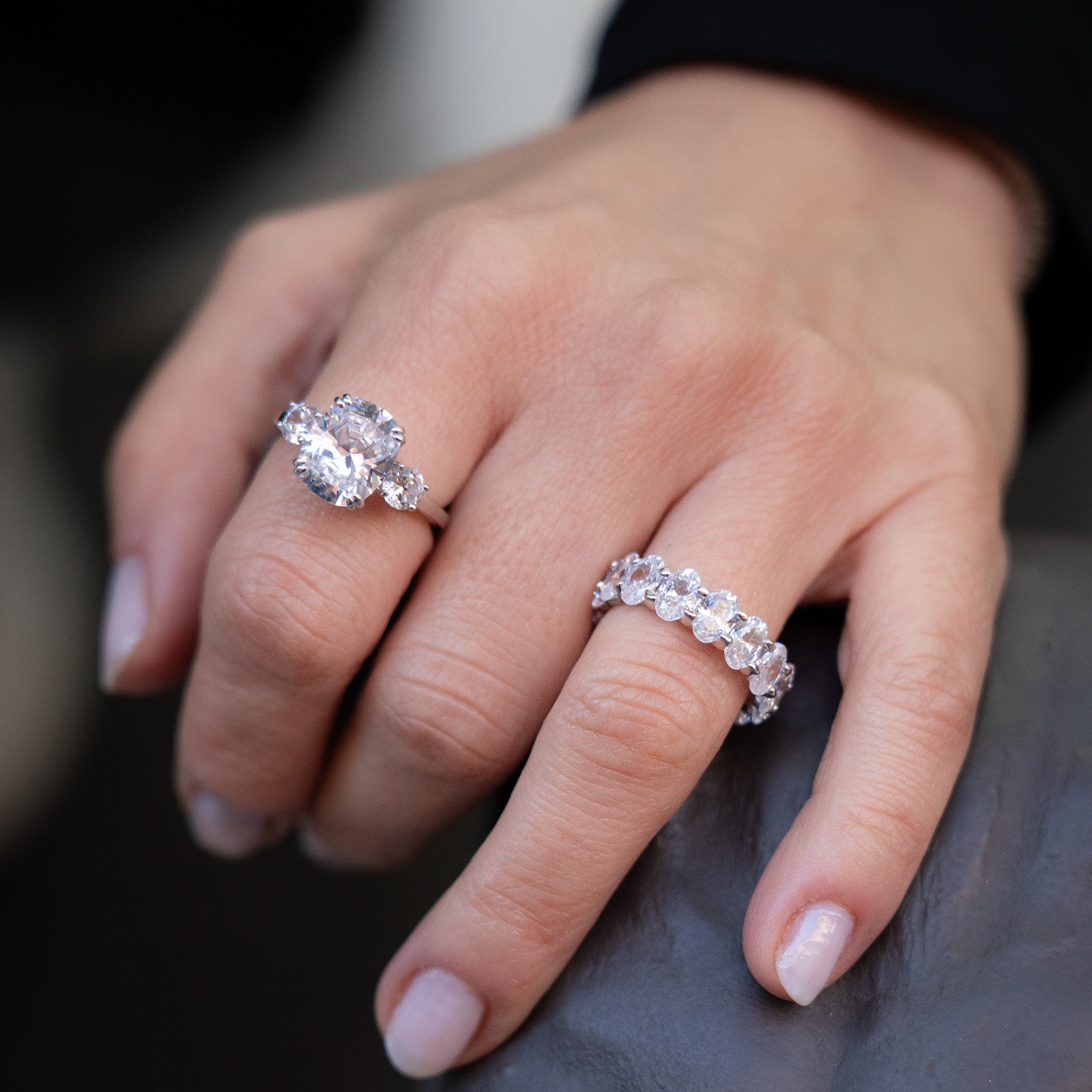 Anello Meghan Cuscino Diamante A