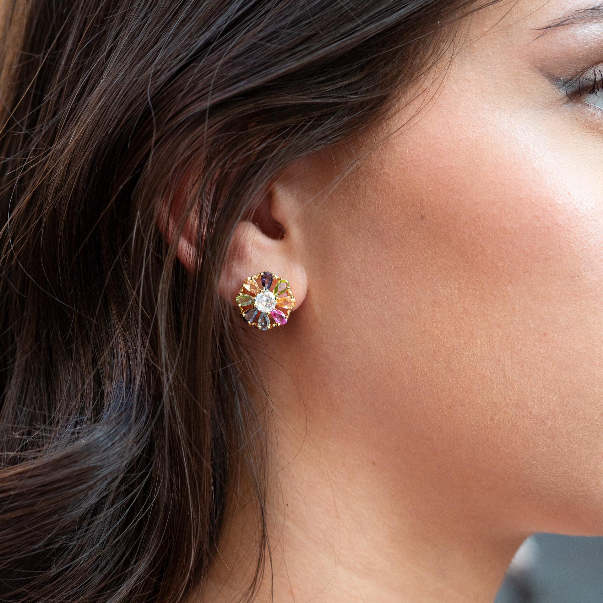 Orecchino Margherita Multicolor A