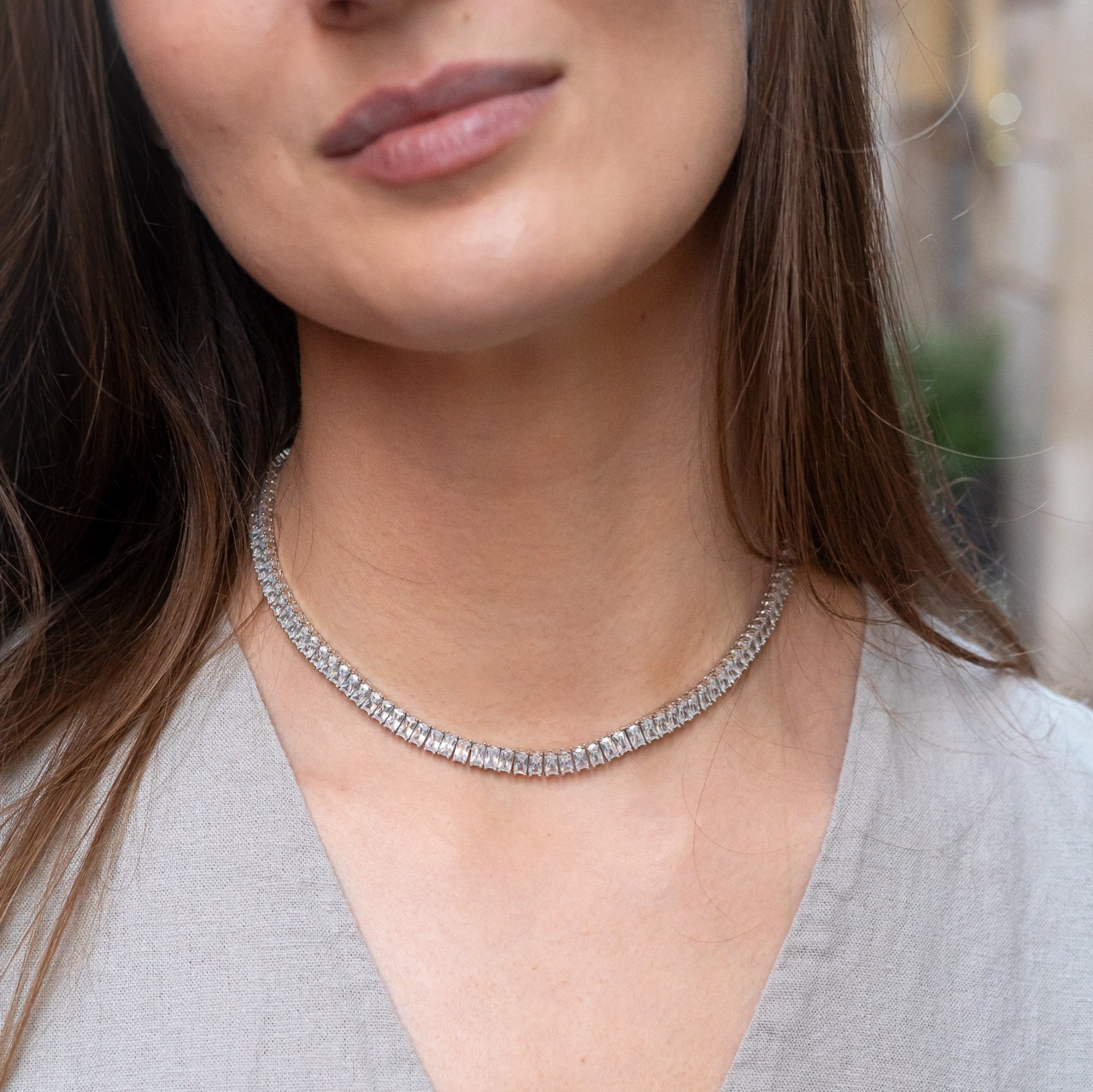 Collana Tennis Diamanti Radiant A