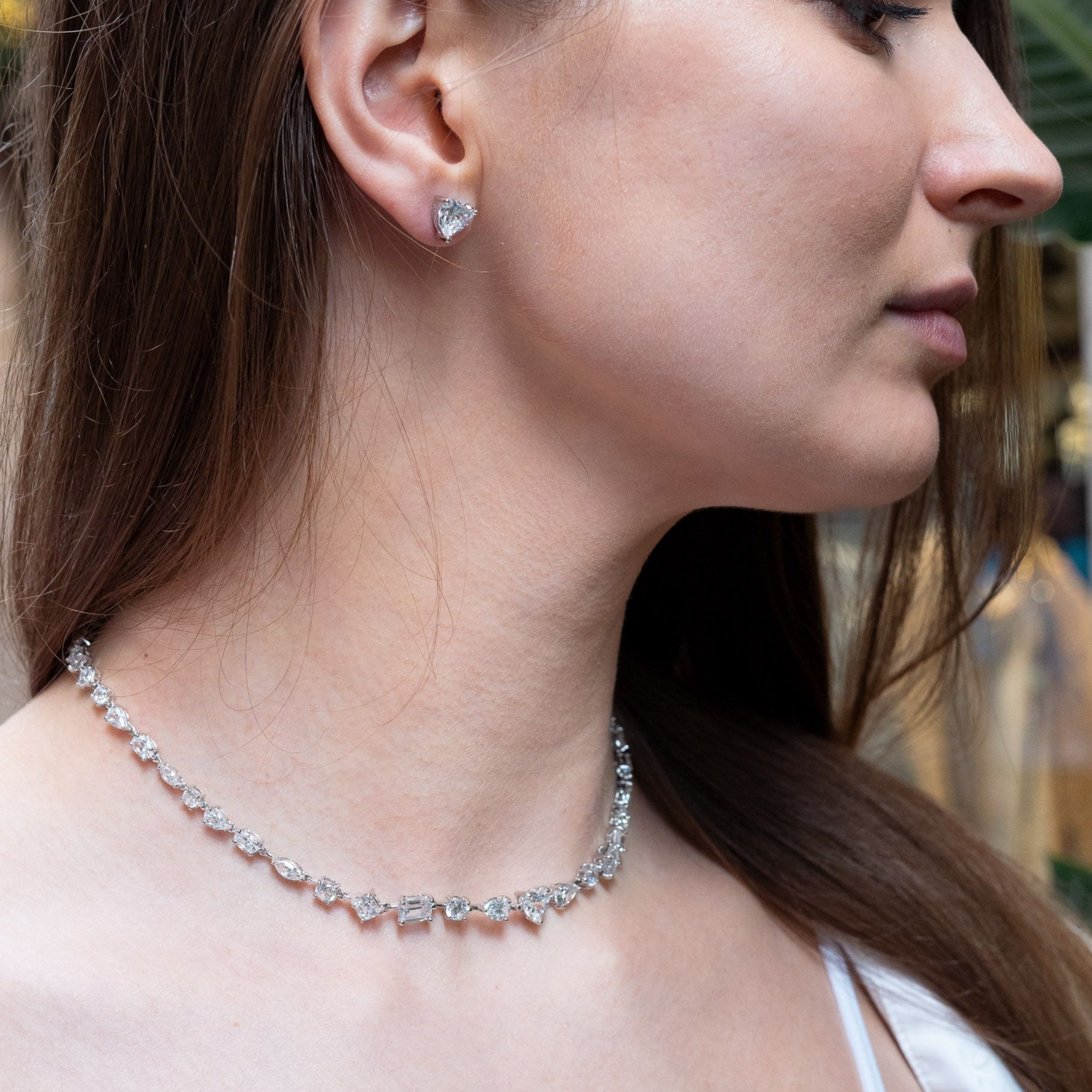 Girocollo Tennis Multi Shape Diamanti A