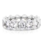 Anello Eternity Diamante Ovale