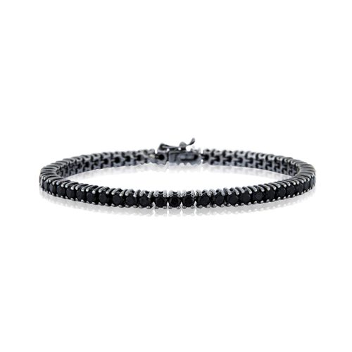 Bracciale Tennis Superior Diamante Nero 3mm