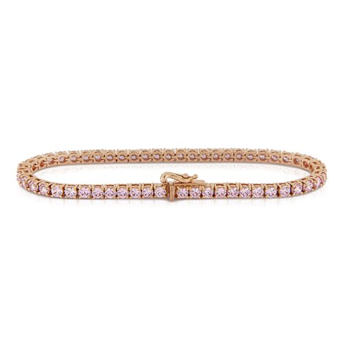 Bracciale Tennis Fancy Rosa 3mm